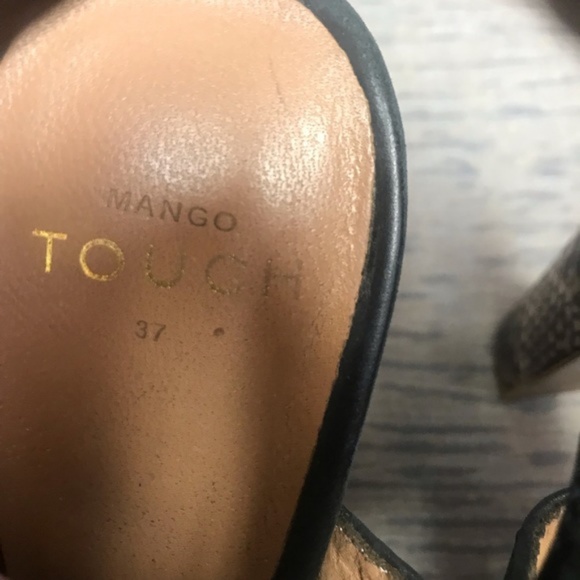 Mango Touch Snake Skin Sandal Heel - Picture 6 of 6